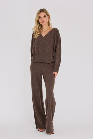 A-View Merino knit pants Pants 117 Brown
