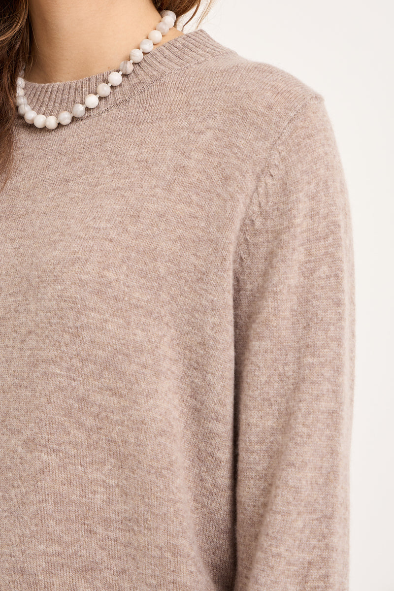 A-View Merino knit pullover AV6075 Knit 118 Light Brown