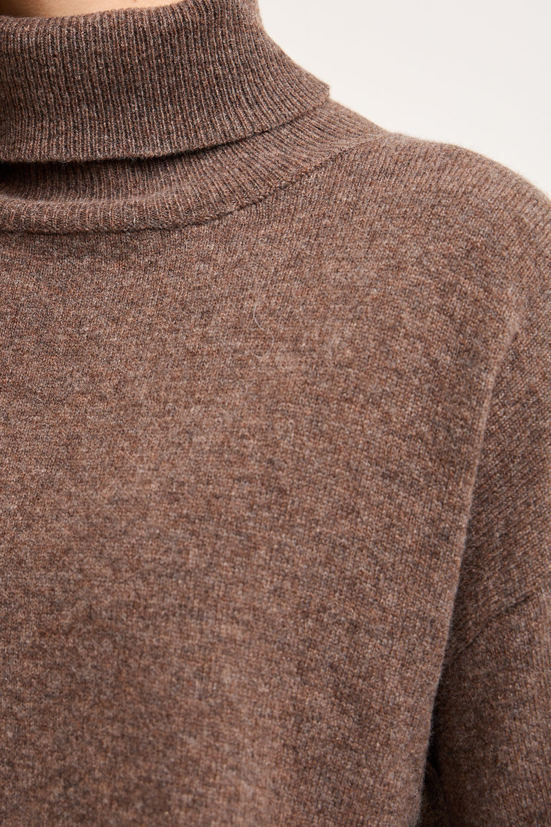 A-View Merino knit rollneck AV6076 Knit 117 Brown
