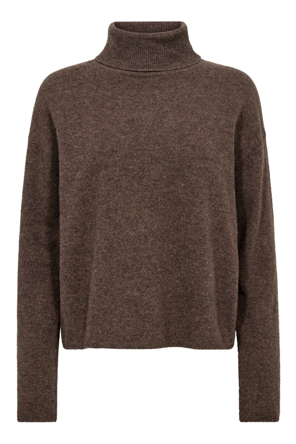 A-View Merino knit rollneck AV6076 Knit 117 Brown