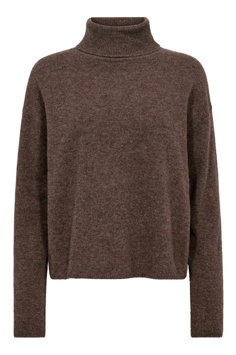 A-View Merino knit rollneck AV6076 Knit 117 Brown
