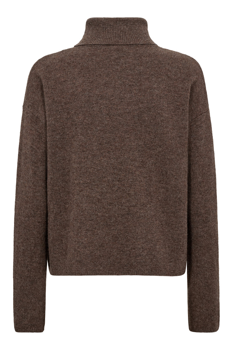 A-View Merino knit rollneck AV6076 Knit 117 Brown
