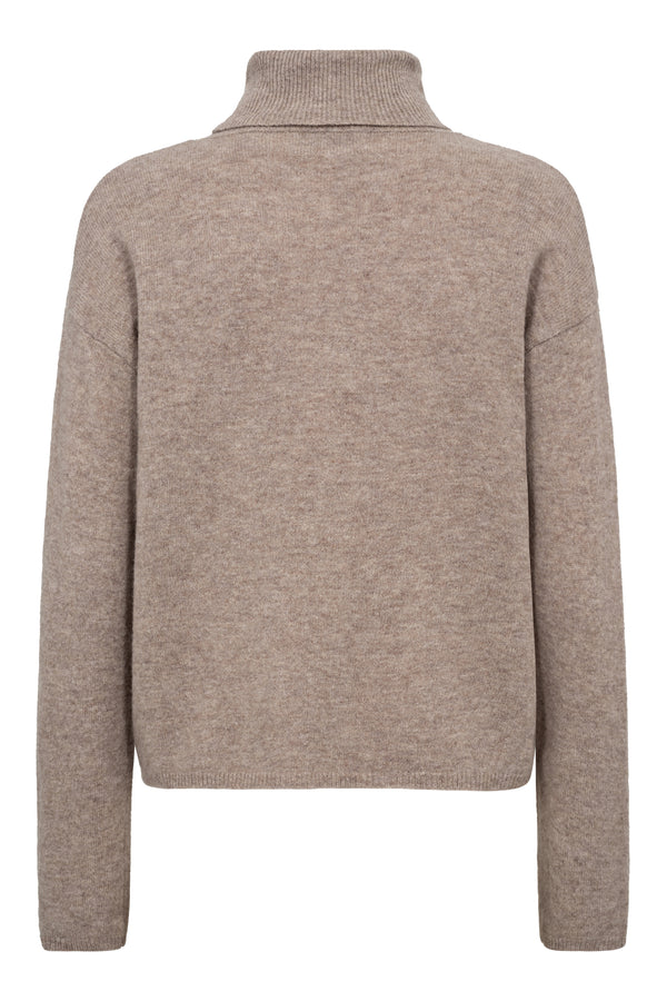 A-View Merino knit rollneck AV6076 Knit 118 Light Brown