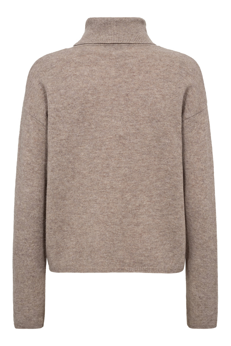 A-View Merino knit rollneck AV6076 Knit 118 Light Brown