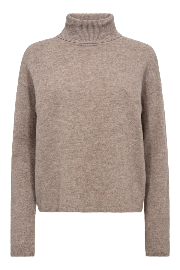 A-View Merino knit rollneck AV6076 Knit 118 Light Brown