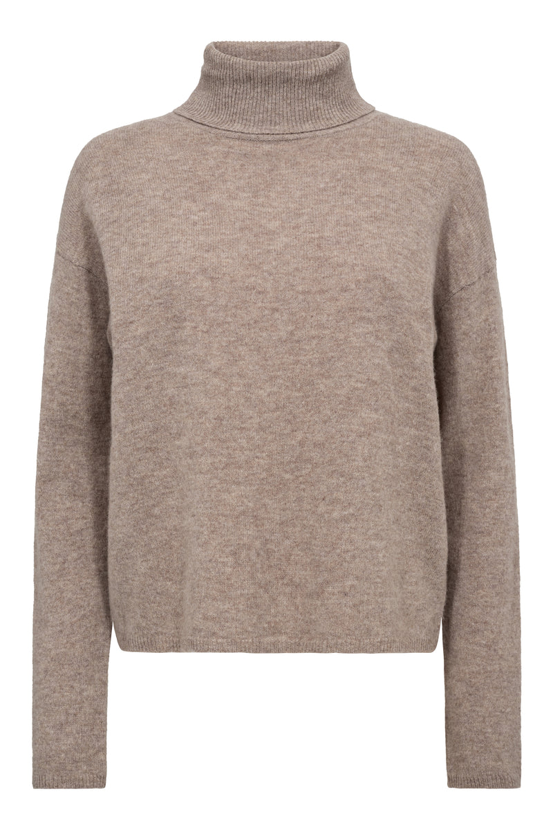 A-View Merino knit rollneck AV6076 Knit 118 Light Brown
