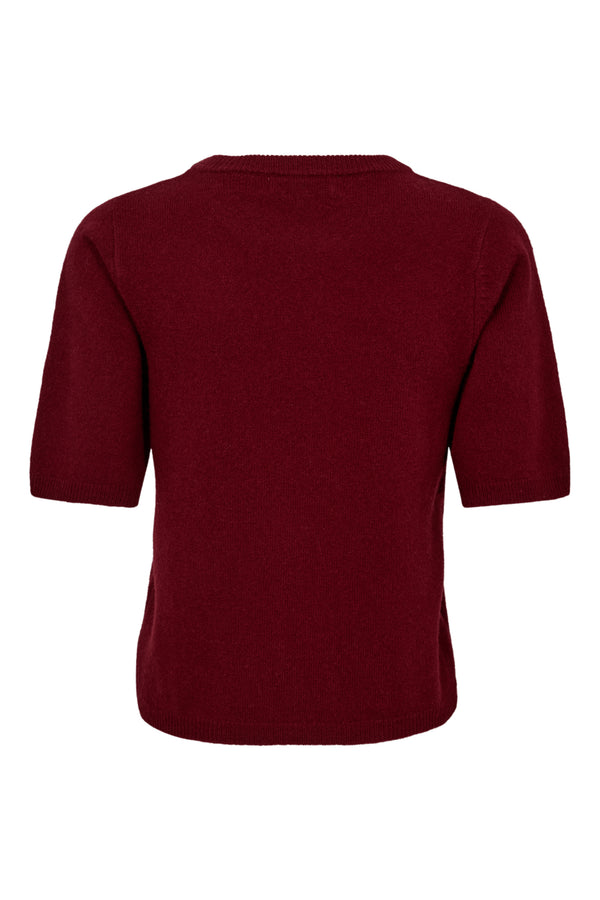 A-View Merino knit s/s pullover AV6077 Knit 042 Bordeaux