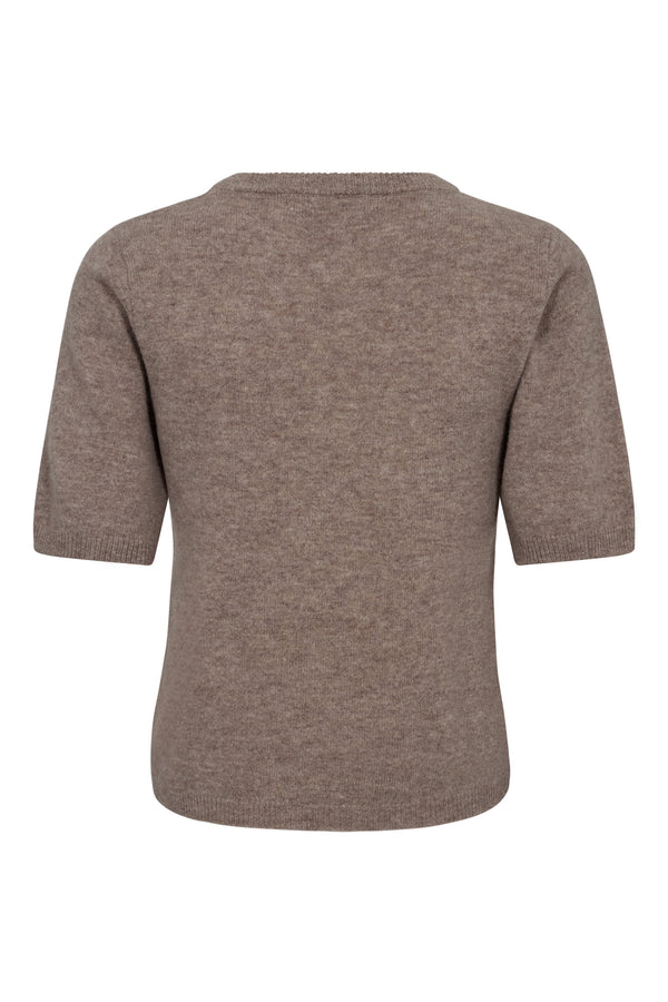 A-View Merino knit s/s pullover AV6077 Knit 118 Light Brown