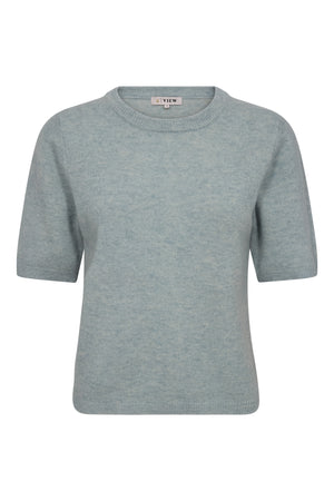 A-View Merino knit s/s pullover AV6077 Knit 282 Light Blue