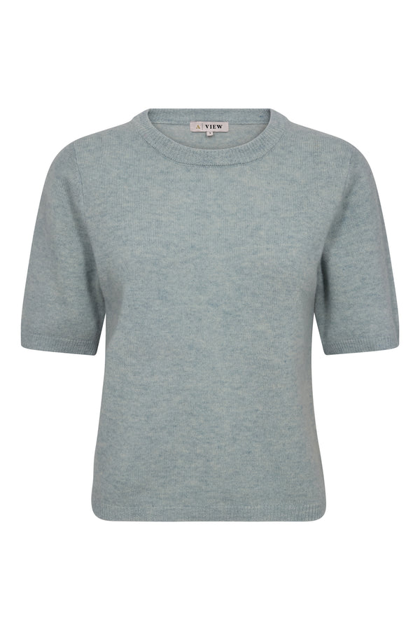 A-View Merino knit s/s pullover AV6077 Knit 282 Light Blue