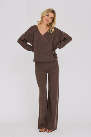 A-View Merino wrap cardigan Cardigan 117 Brown