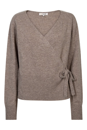 A-View Merino wrap cardigan Cardigan 118 Light Brown