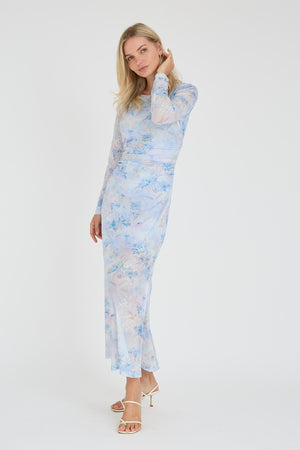 A-View Naja dress AV8062 Dresses 230 Light Blue/Rose