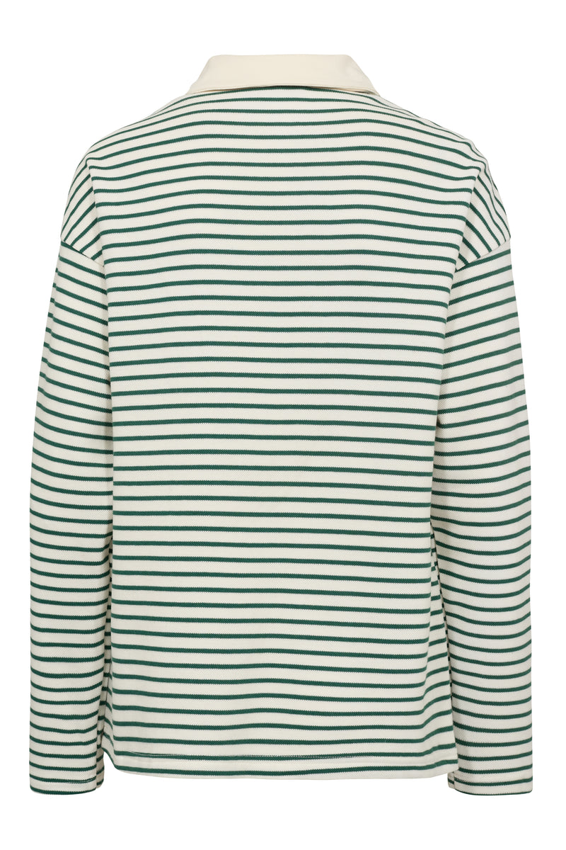 A-View Nila polo blouse AV6042 Blouse 068 White/green