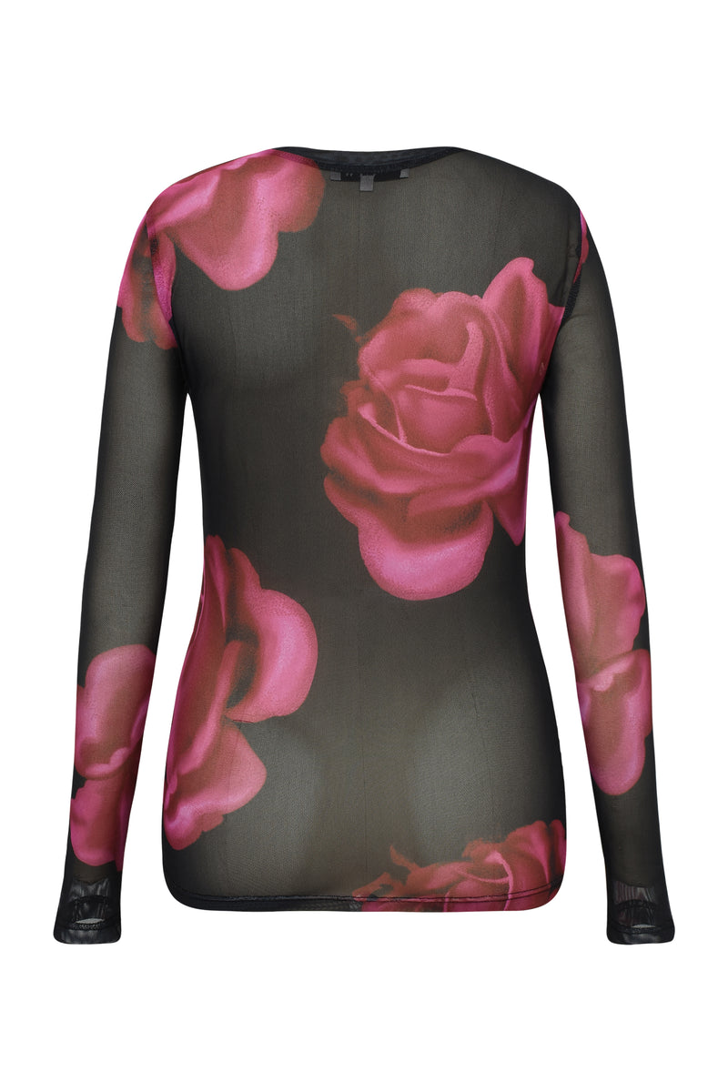 A-View Ophelia blouse AV7018 Blouse 163 Black/Pink