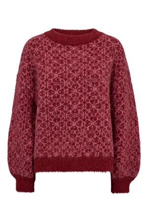 A-View Oslo knit pullover AV8333 Knit 373 Bordeaux/Rose