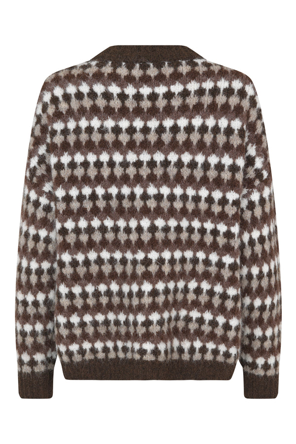 A-View Patrisia Knit Pullover AV4359 Knit 156 Brown/Sand