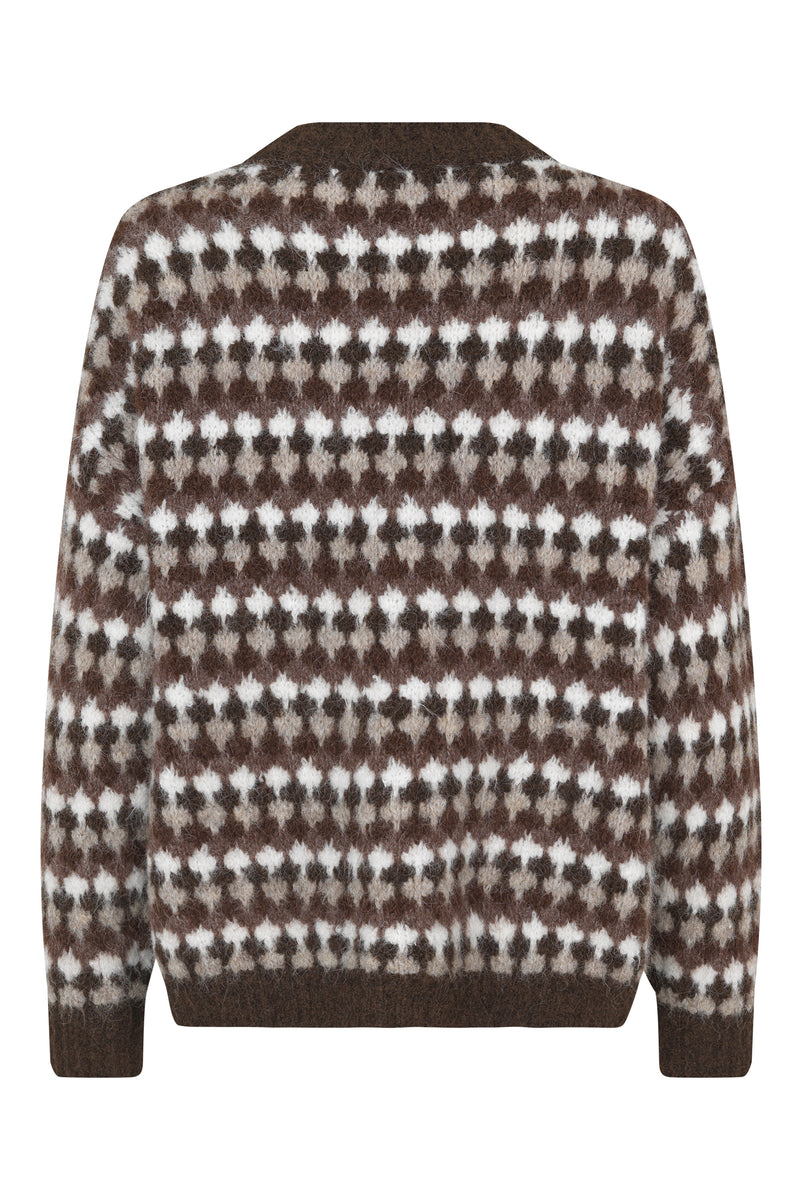 A-View Patrisia Knit Pullover AV4359 Knit 156 Brown/Sand