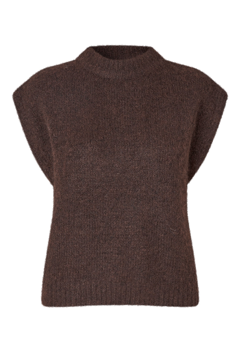 A-View Patrisia knit vest AV4659 Knit 194 Dark brown