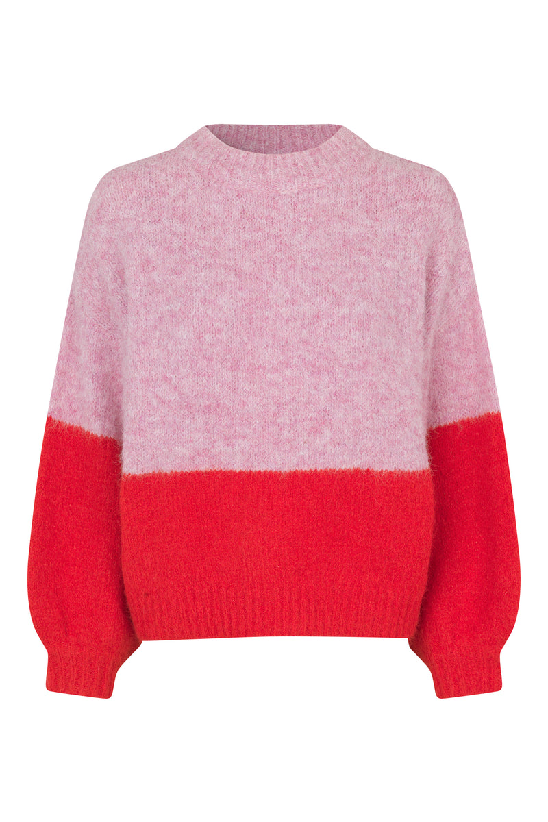 A-View Patrisia new block knit AV4666 Knit 255 rose/red