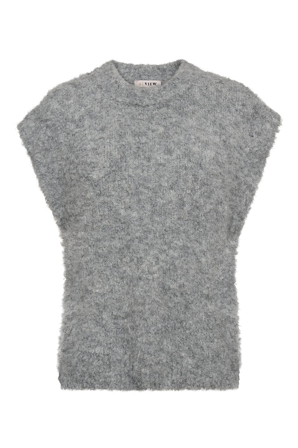 A-View Patrisia new knit vest AV4904 Knit 990 Medium grey melange