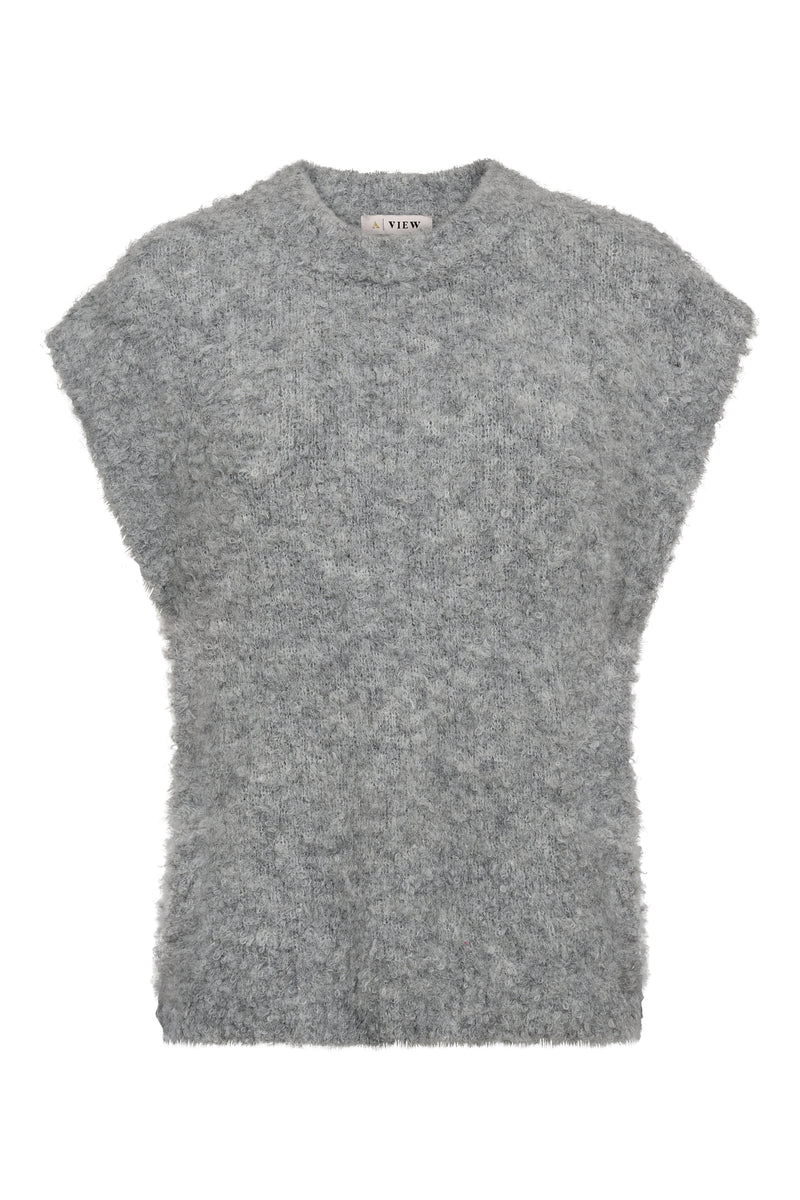 A-View Patrisia new knit vest AV4904 Knit 990 Medium grey melange