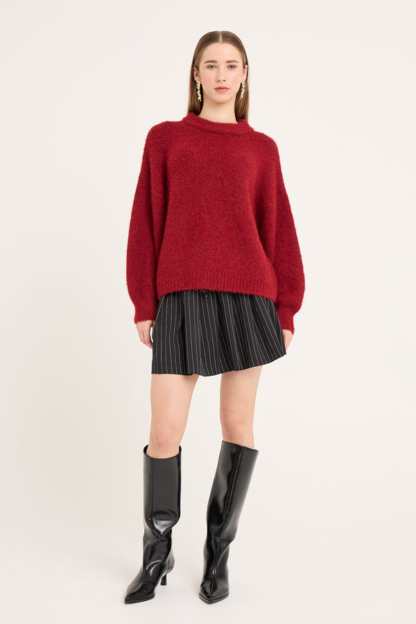 A-View Patrisia solid knit pullover AV4312 Knit 266 Cabernet