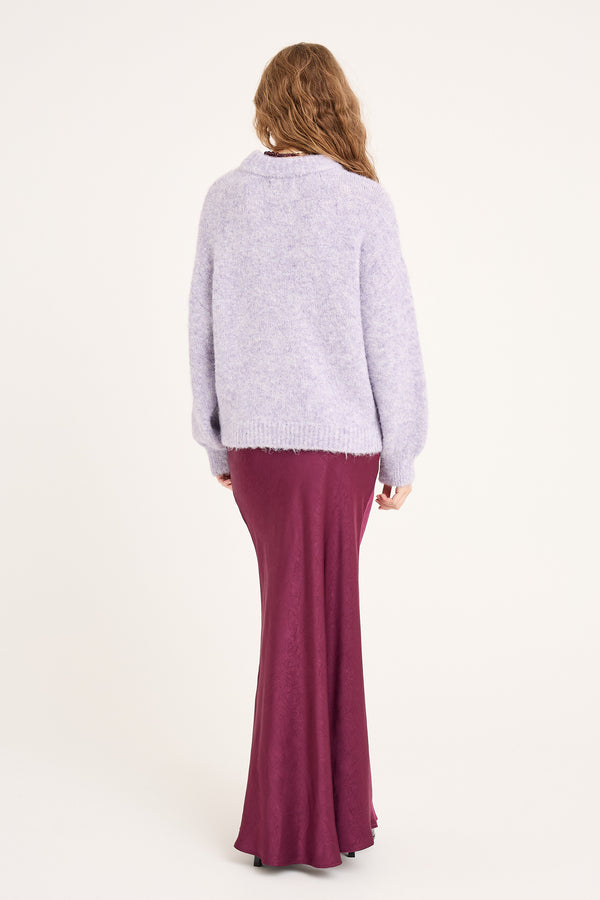 A-View Patrisia solid knit pullover AV4312 Knit 380 Pastel lilac