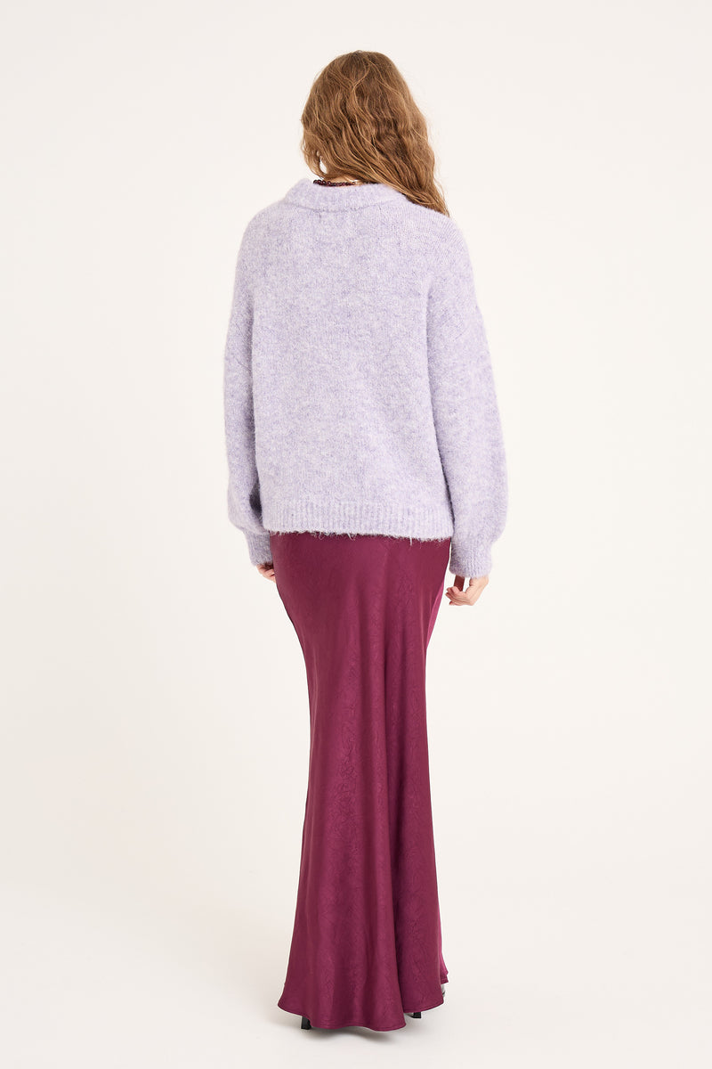 A-View Patrisia solid knit pullover AV4312 Knit 380 Pastel lilac
