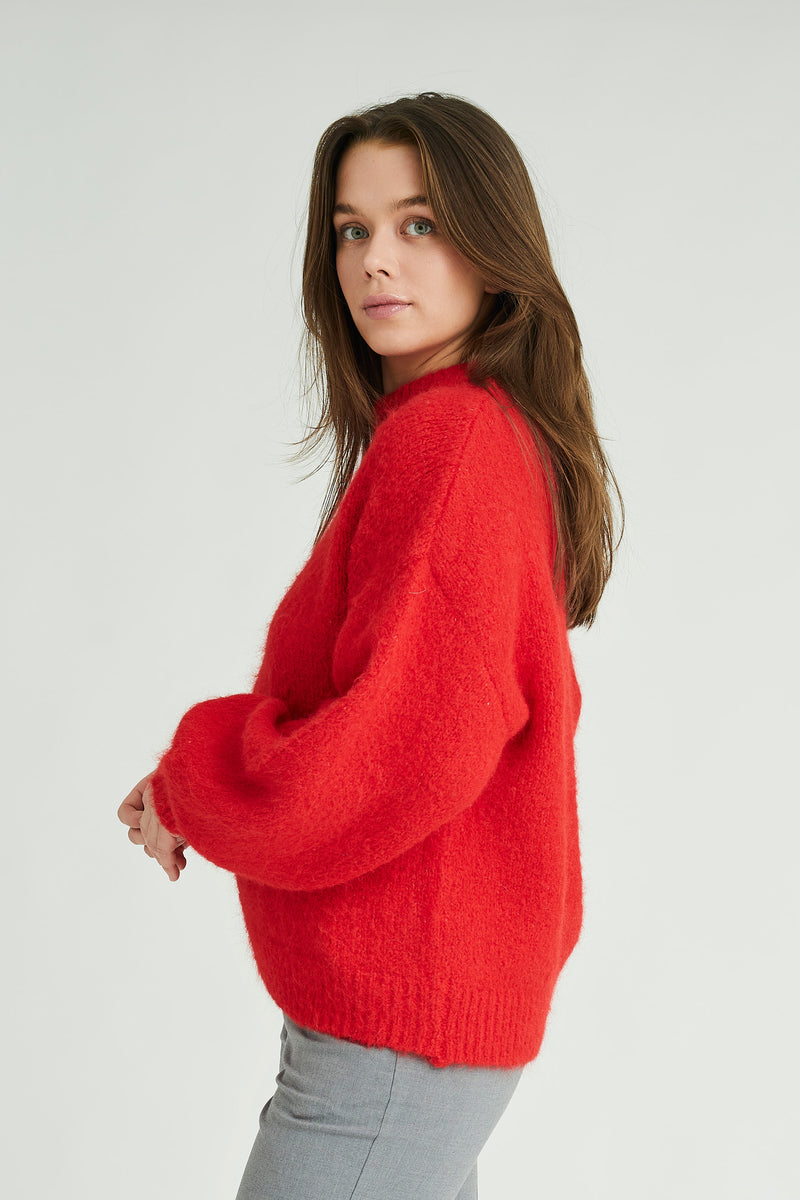 A-View Patrisia solid knit pullover AV4312 Knit 450 Red