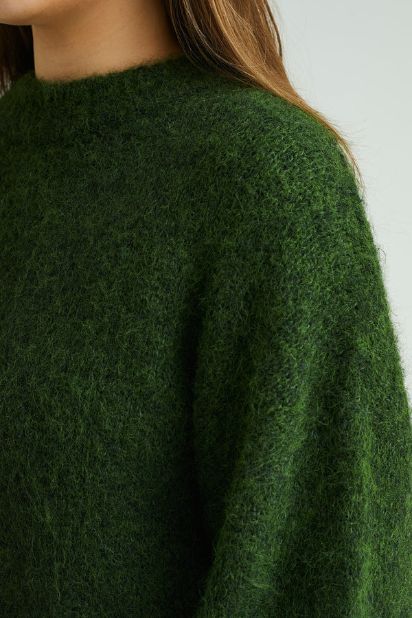 A-View Patrisia solid knit pullover AV4312 Knit 858 dark green