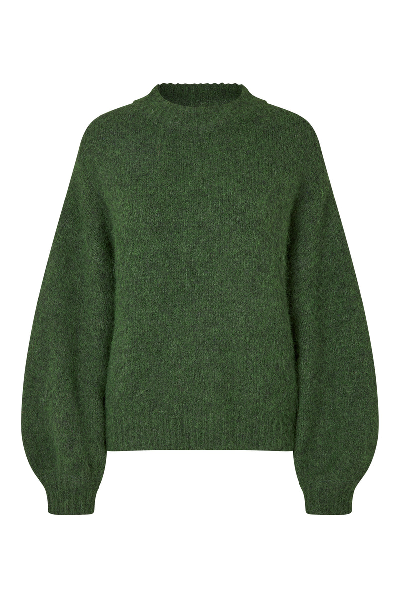 A-View Patrisia solid knit pullover AV4312 Knit 858 dark green