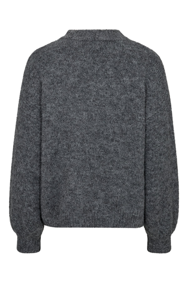 A-View Patrisia solid knit pullover AV4312 Knit 990 Medium grey melange