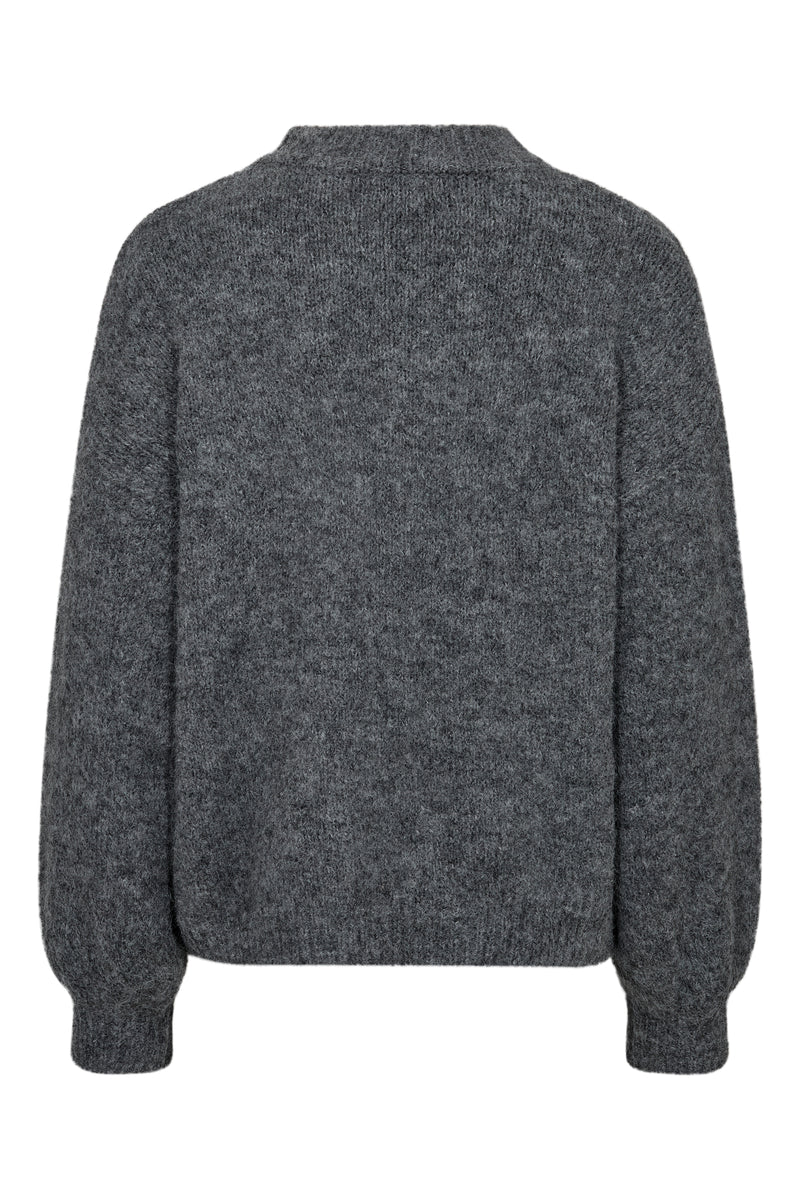 A-View Patrisia solid knit pullover AV4312 Knit 990 Medium grey melange