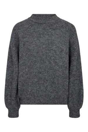 A-View Patrisia solid knit pullover AV4312 Knit 990 Medium grey melange