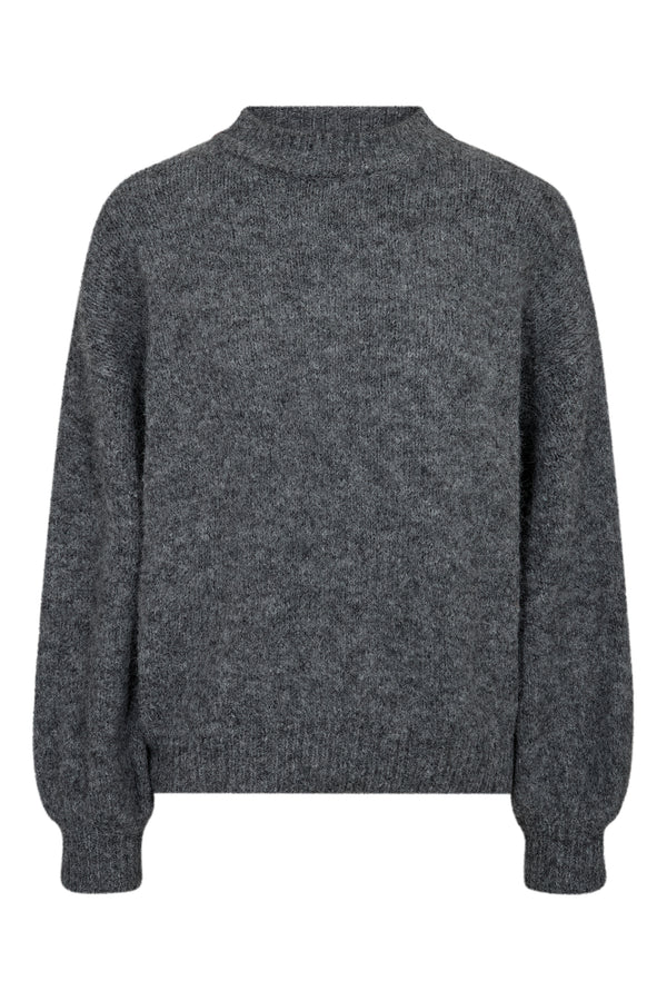 A-View Patrisia solid knit pullover AV4312 Knit 990 Medium grey melange