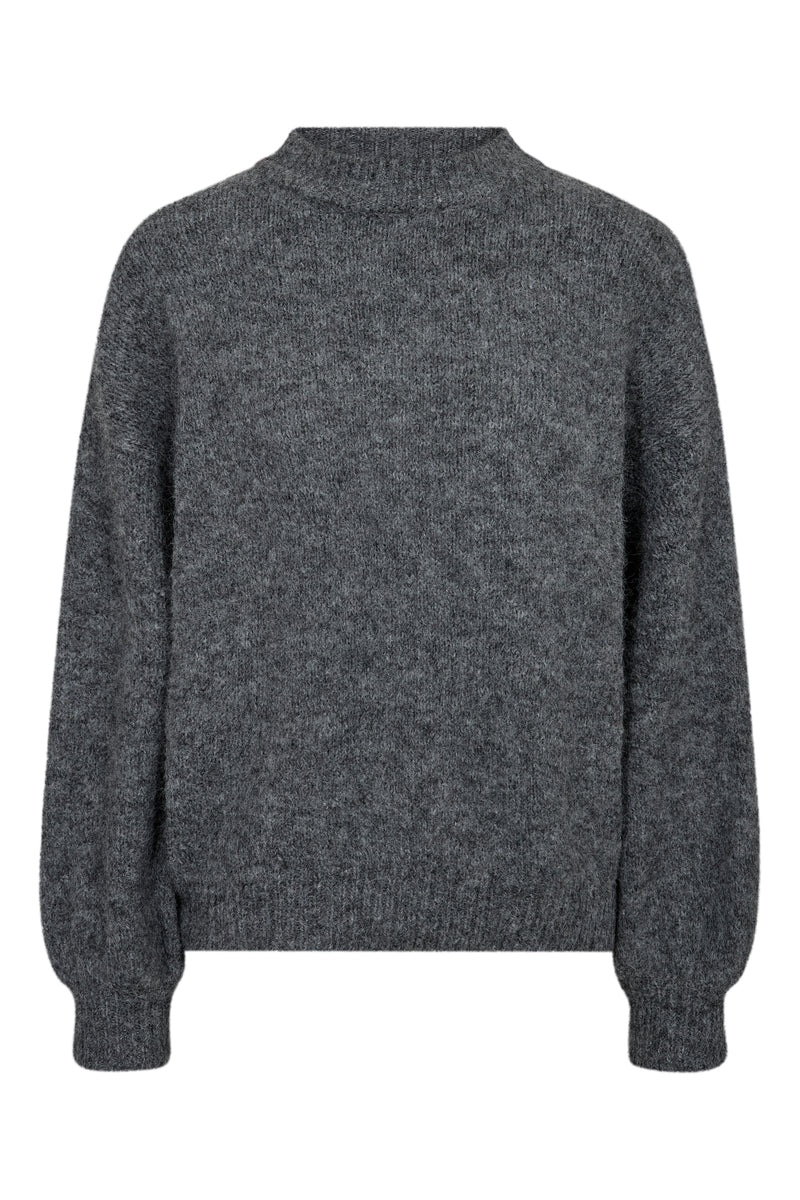 A-View Patrisia solid knit pullover AV4312 Knit 990 Medium grey melange