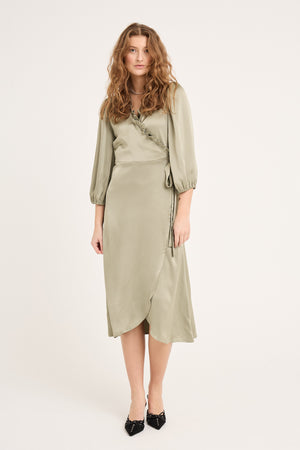 A-View Peony 3/4 Sleeve dress AV6026 Dresses 148 Pale green