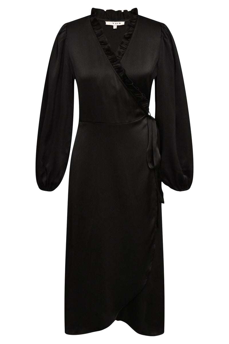 A-View Peony long sleeve dress AV4423 Dresses 999 Black