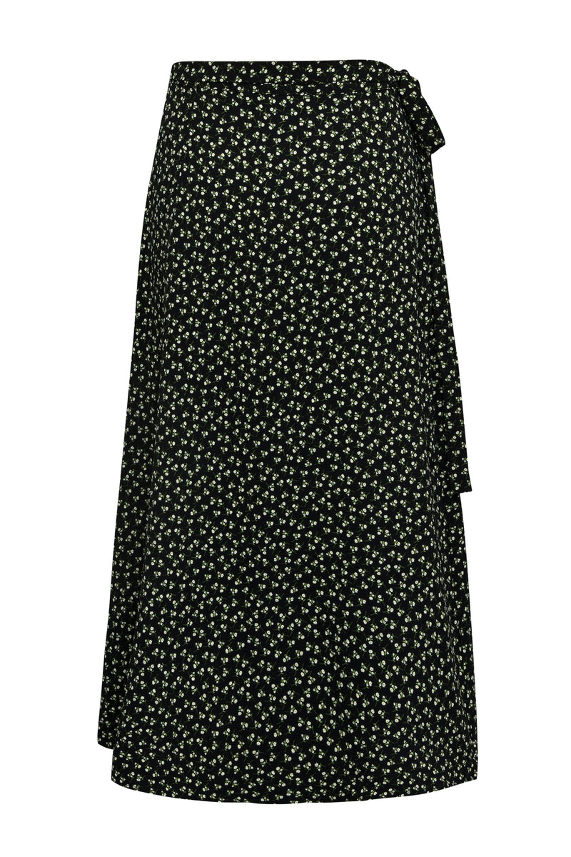 A-View Peony wrap skirt AV4601 Skirt 157 Black/Green