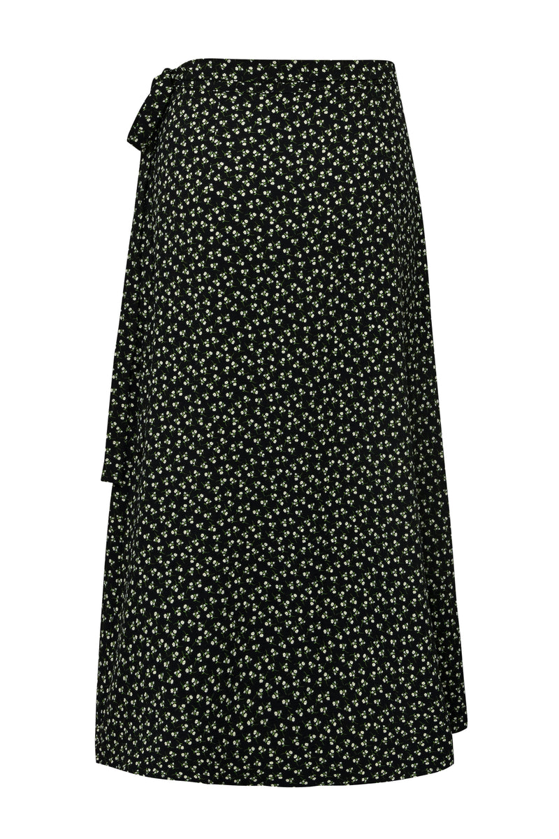 A-View Peony wrap skirt AV4601 Skirt 157 Black/Green