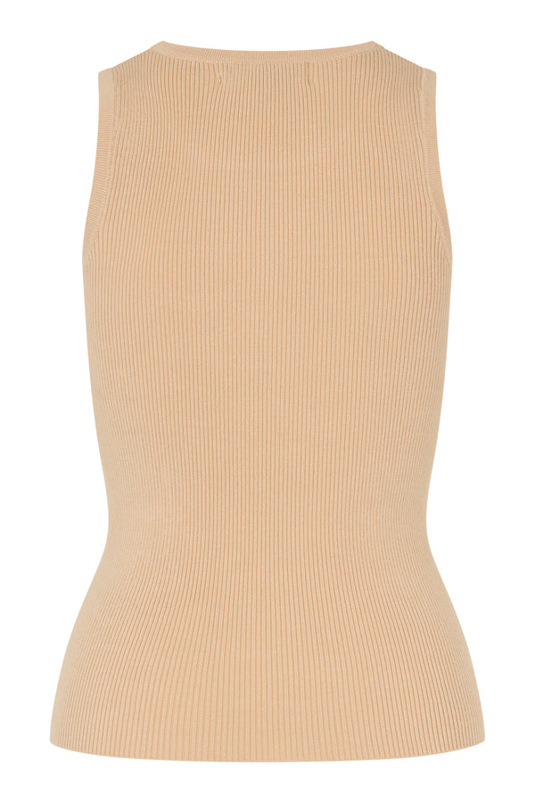 A-View Rib knit tank top AV4459 Knit 004 Sand