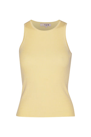 A-View Rib knit tank top AV4459 Knit 069 Pale Yellow