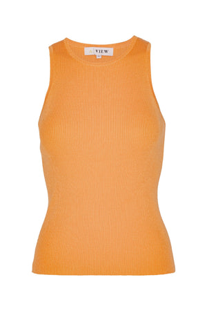 A-View Rib knit tank top AV4459 Knit 250 Orange