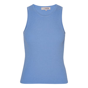 A-View Rib knit tank top AV4459 Knit 282 Light Blue
