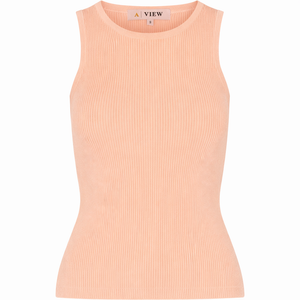 A-View Rib knit tank top AV4459 Knit 296 Peach Rose