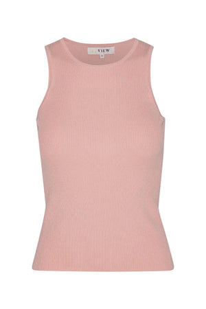A-View Rib knit tank top AV4459 Knit 298 Rose