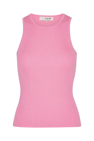 A-View Rib knit tank top AV4459 Knit 350 Pink
