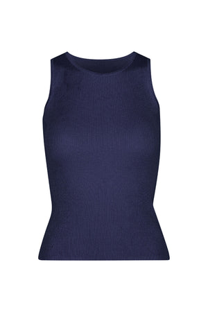 A-View Rib knit tank top AV4459 Knit 699 Navy
