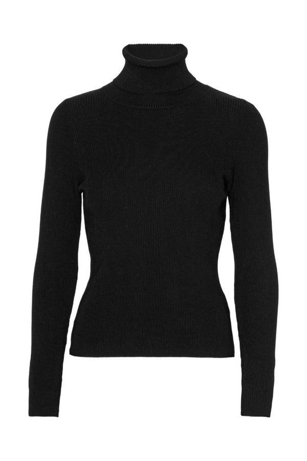 A-View Rib rollneck blouse AV4613 Knit 999 Black